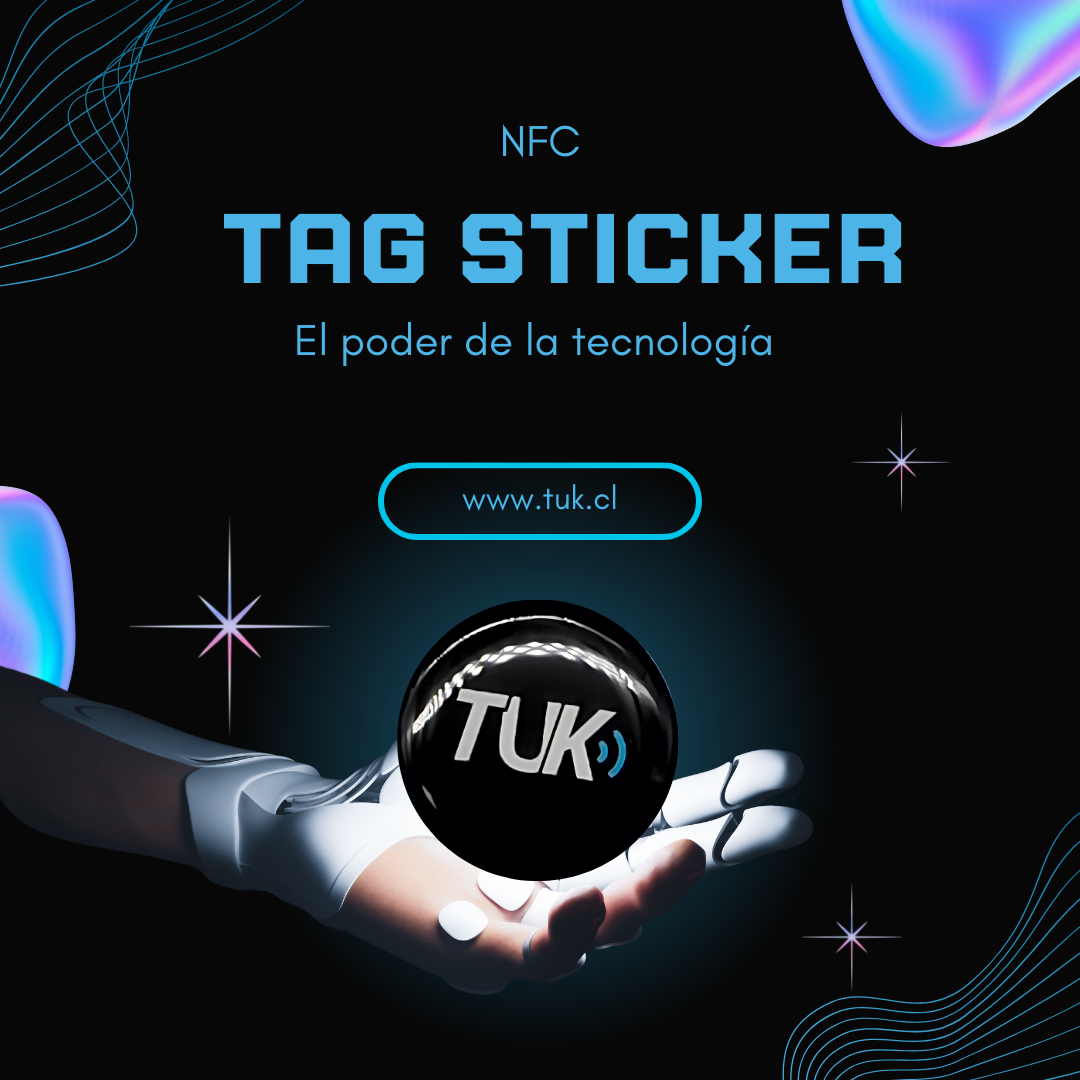 Sticker TUK NFC ( Diseño de la foto ) para compartir lo que quieras