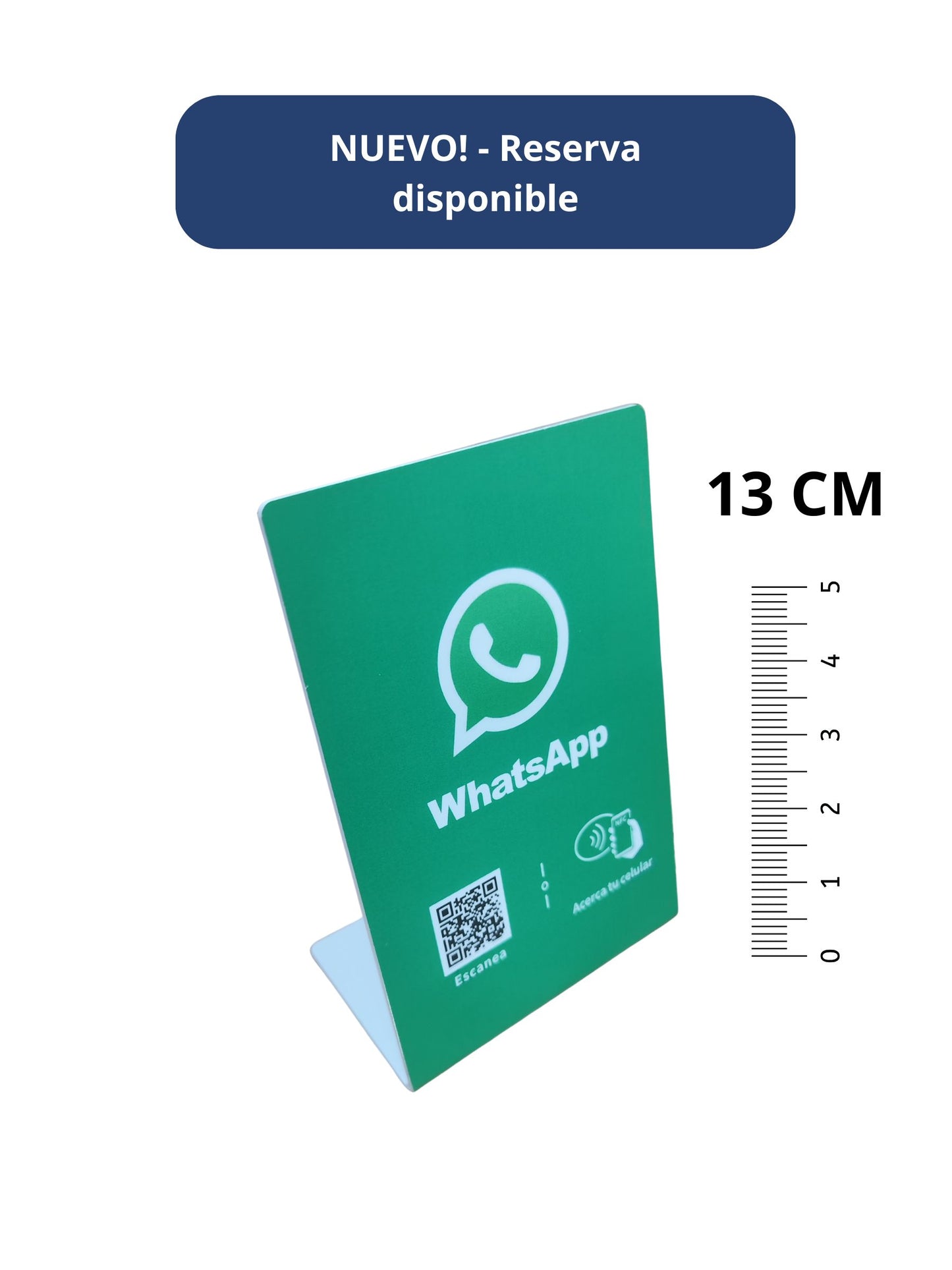 Acrilico NFC para chat de whatsapp (Diseño de la foto)