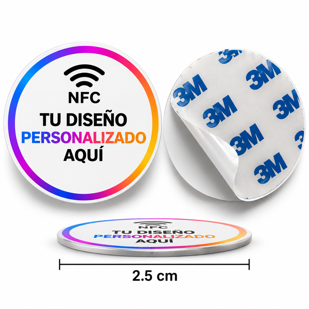 Sticker NFC personalizado (2,5 CM) + Perfil digital