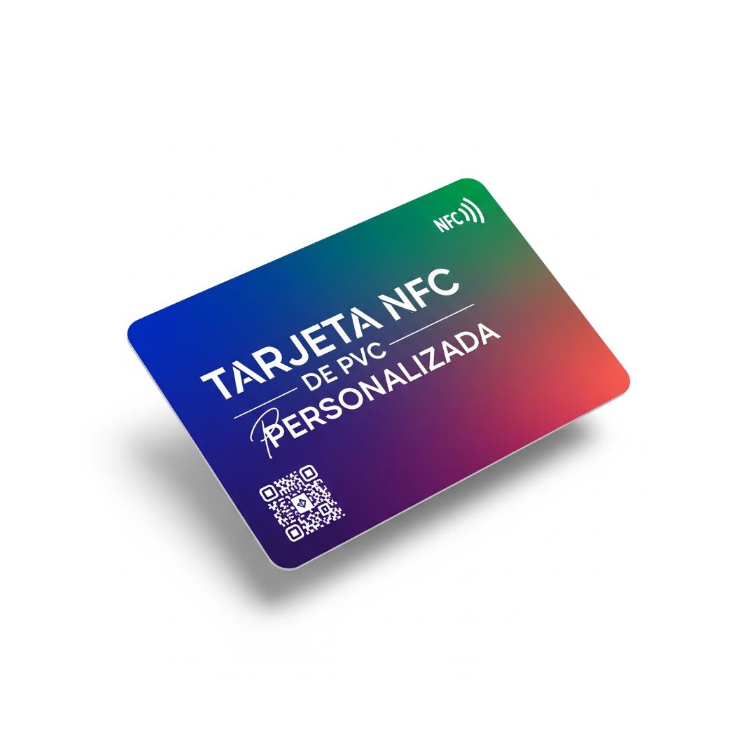 Tarjeta NFC con diseño personalizado (pvc) + Tarjeta de presentación virtual