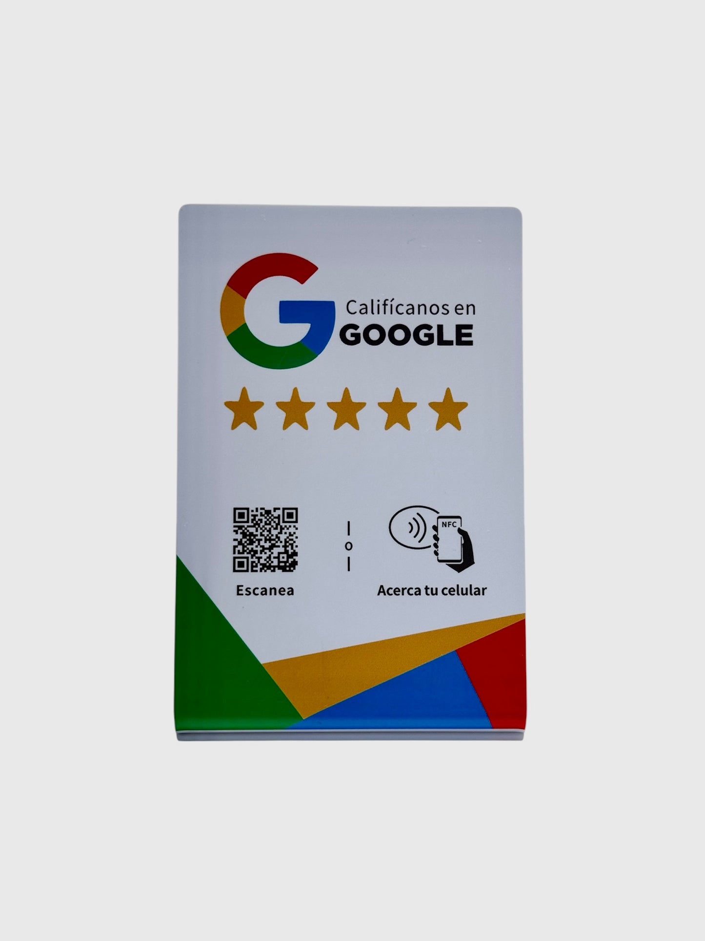 Acrilico NFC para reseñas de google (Diseño de la foto)
