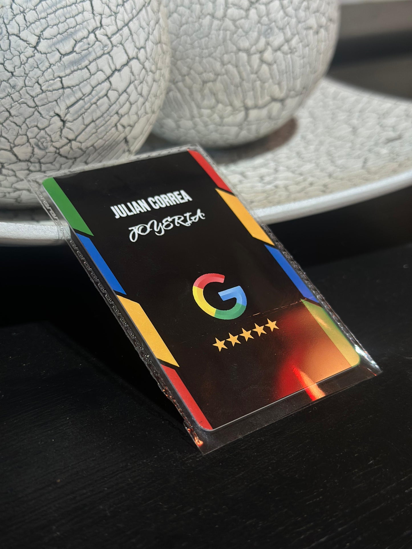 Tarjeta NFC para google reviews con diseño personalizado (Plastico)
