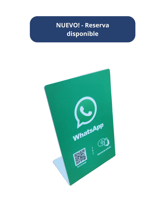 Acrilico NFC para chat de whatsapp (Diseño de la foto)