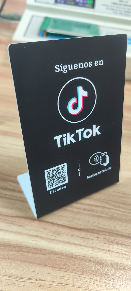 Acrilico NFC para TikTok (Diseño de la foto)