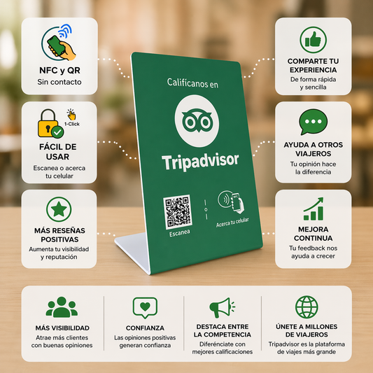 Acrilico NFC para tripadvisor (Diseño de la foto)