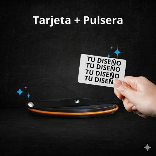 Combo Tarjeta NFC personalizada + Pulsera NFC + Perfil virtual