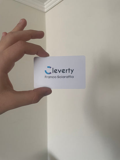 Tarjeta NFC con diseño personalizado (Plastico) + Tarjeta de presentación virtual