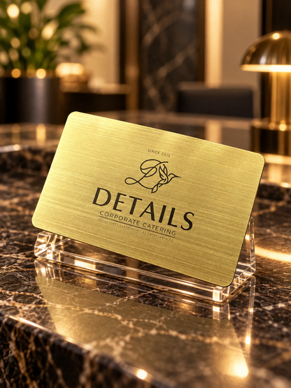 Tarjeta NFC de metal personalizada por grabado laser + Tarjeta de presentación virtual