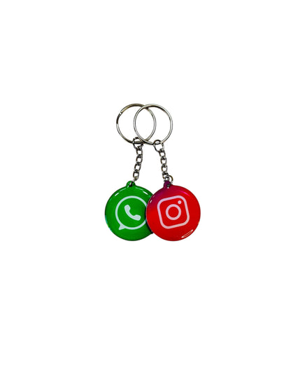 Combo Llavero NFC Instagram + Whatsapp