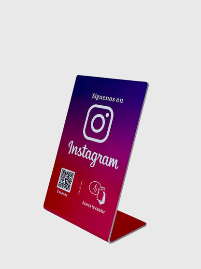 Acrilico NFC para perfil de instagram (Diseño de la foto)