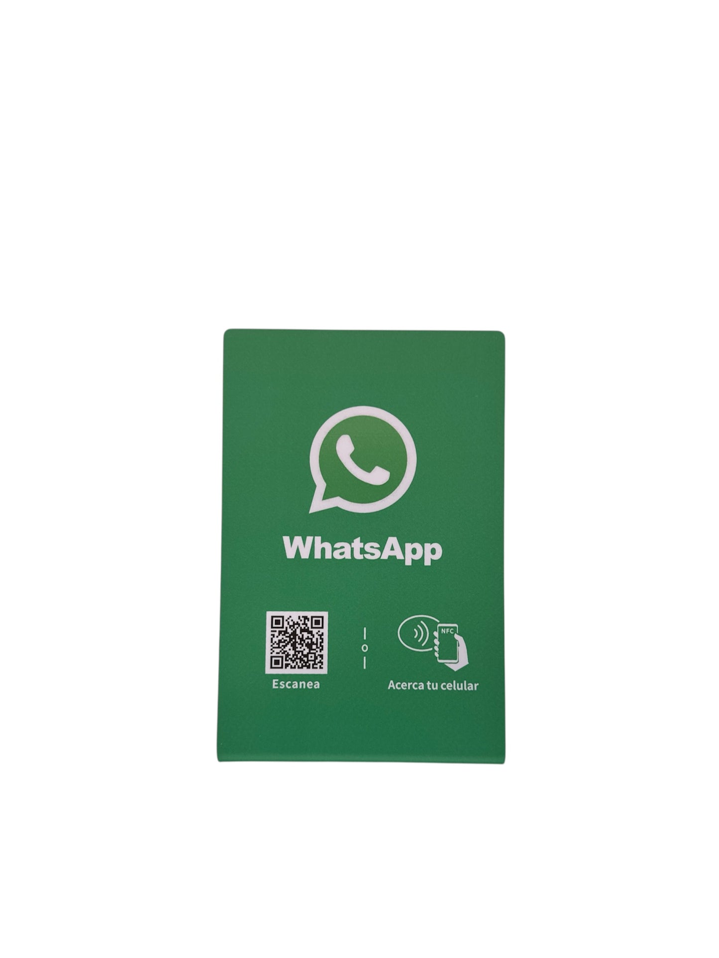 Acrilico NFC para chat de whatsapp (Diseño de la foto)