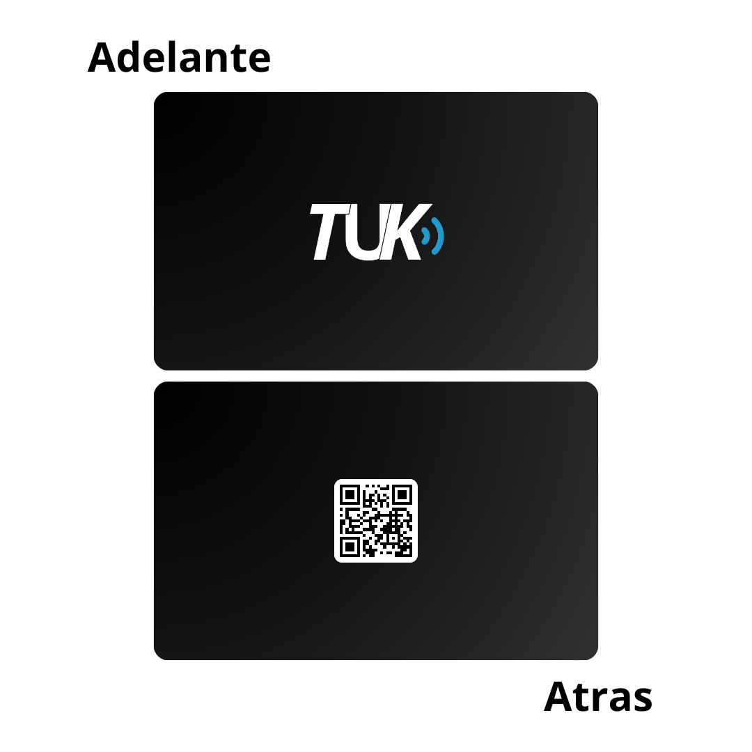 Tarjeta NFC con diseño TUK (Diseño de la foto)