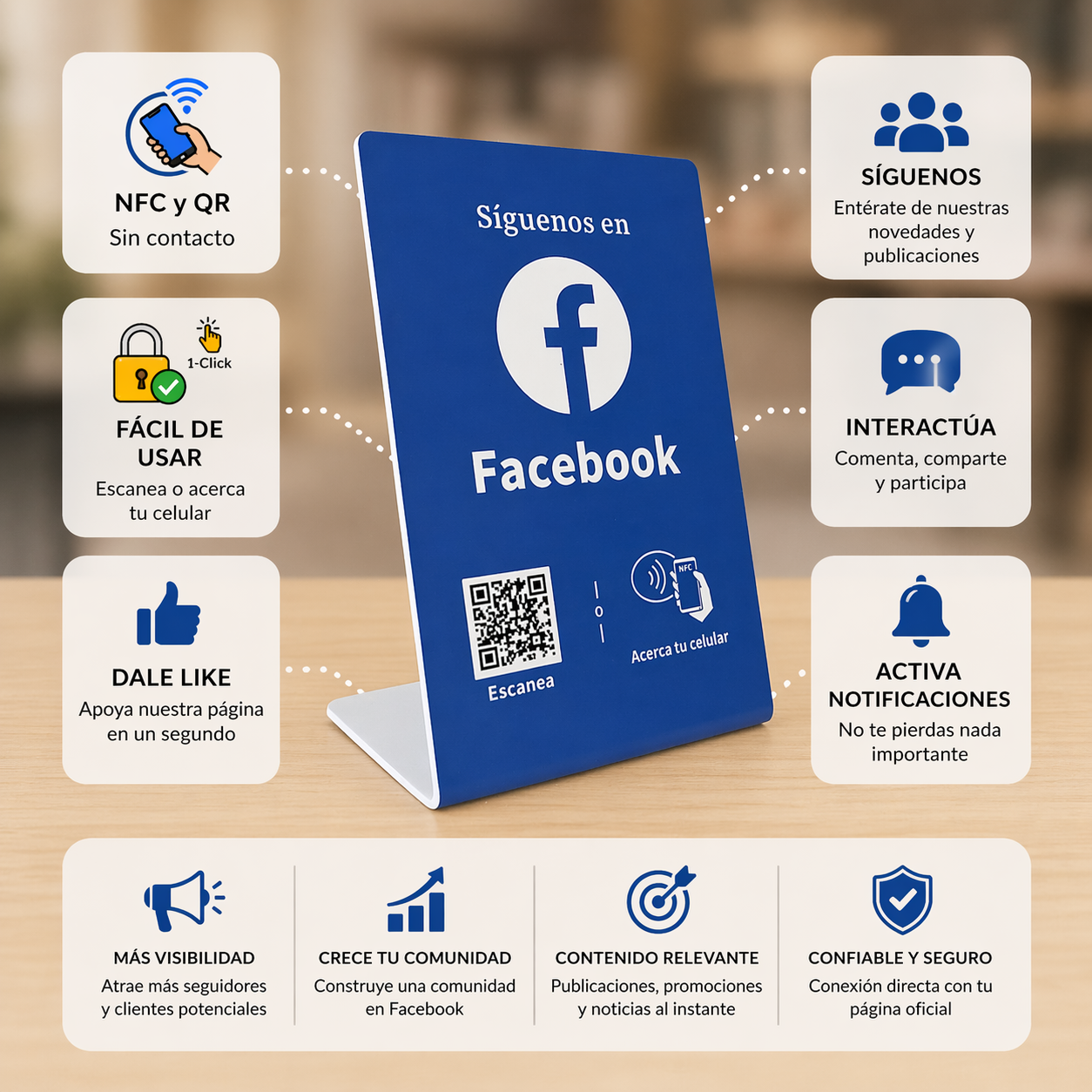 Acrilico NFC para  Facebook (Diseño de la foto)