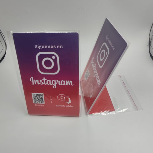 Acrilico NFC para perfil de instagram (Diseño de la foto)