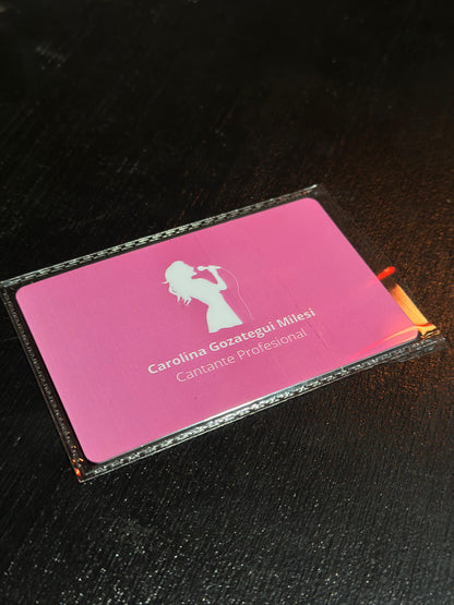Tarjeta NFC con diseño personalizado (Plastico) + Tarjeta de presentación virtual