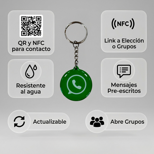 Llavero NFC diseño Whatsapp