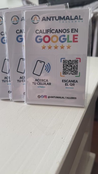 Stand NFC y QR personalizado + Presentación digital multilink