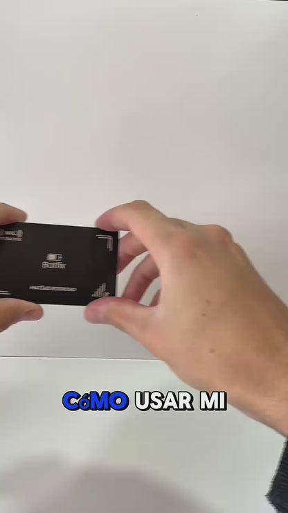 CYBER: 2 UNIDADES Tarjeta NFC de metal personalizada por grabado laser + Tarjeta de presentación virtual